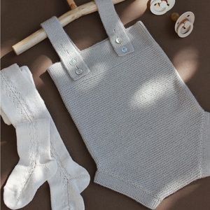 Omibia Baby (NWT) | alpaca knit romper playsuit dungarees